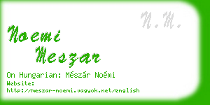 noemi meszar business card